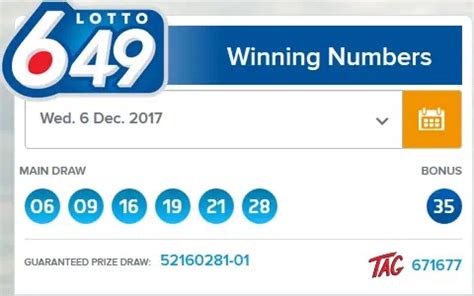 lotto 649 tag winning numbers last night|WCLC .